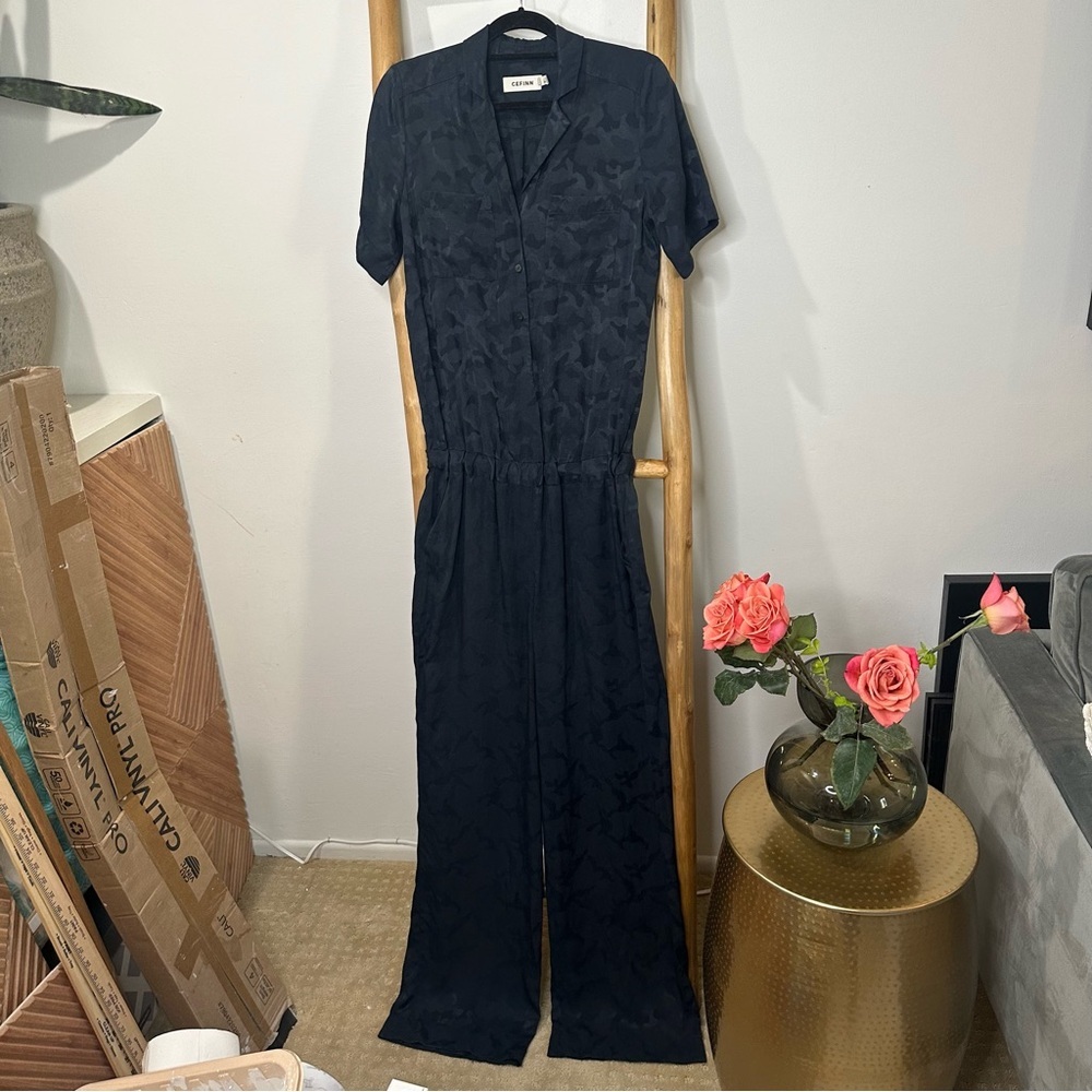 CEFINN‎ Navy Satin Jumper 6 - Picture 2 of 13